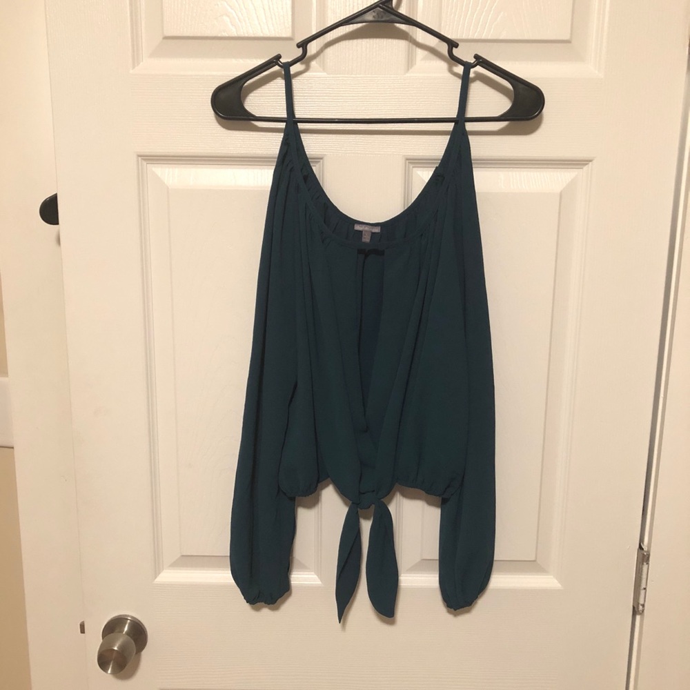 Cropped Cold Shoulder Top